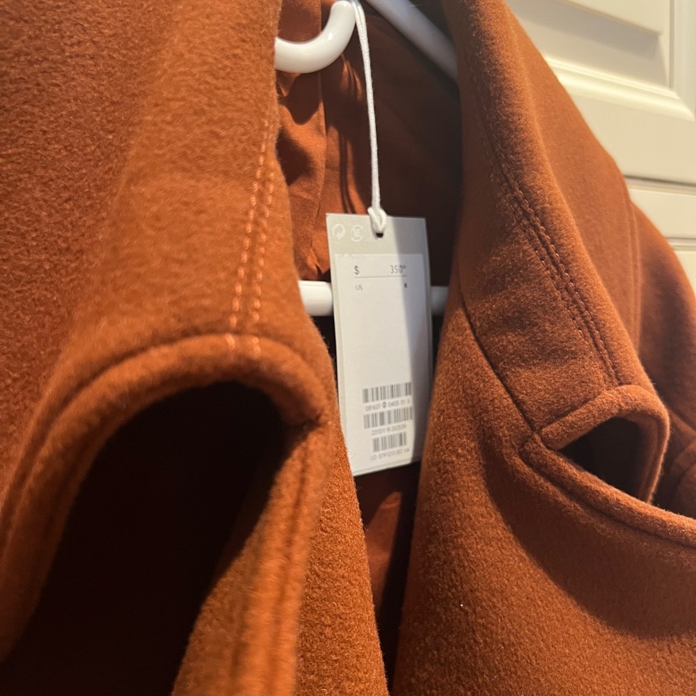 NWT COS Wool Rich Warm Brown Overcoat - Picture 4 of 5